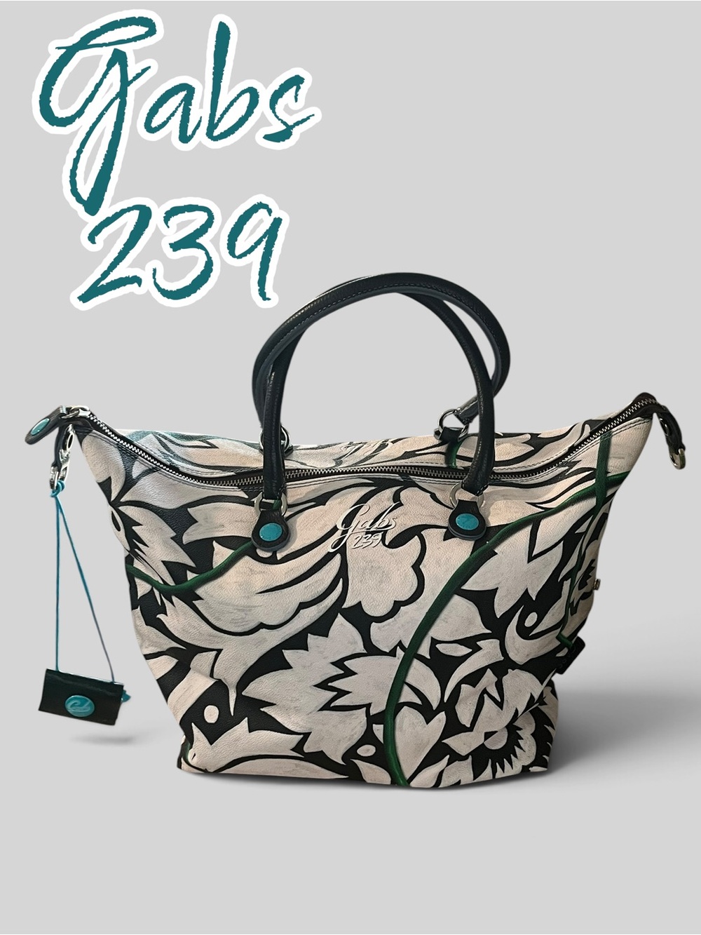 Gabs Italian Leather Painted Tote
